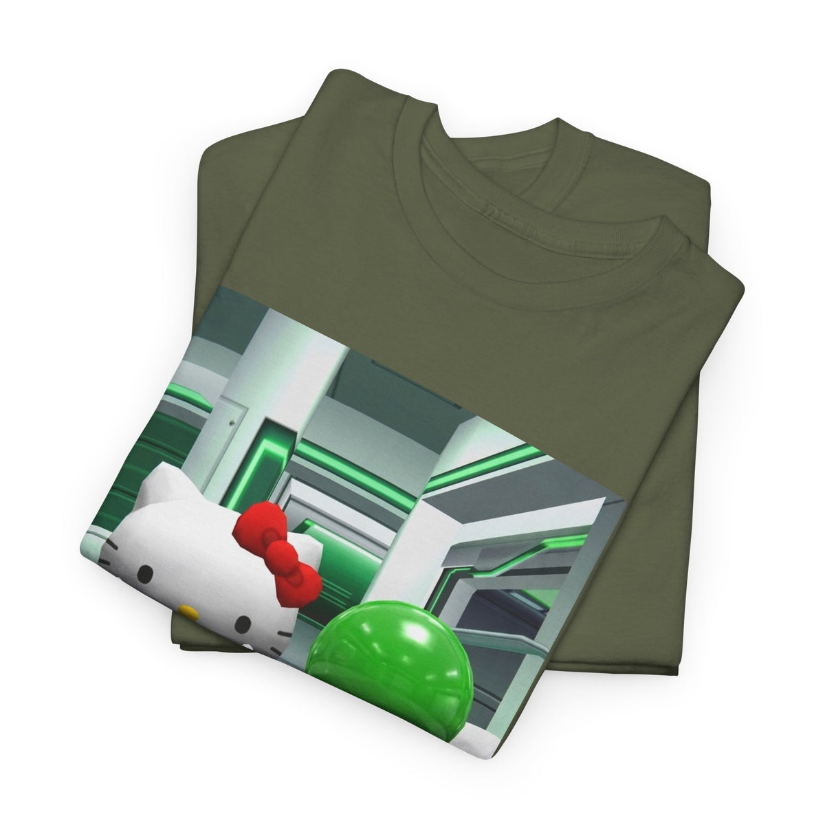 Kitty And Slime Flipping The Bird Tee