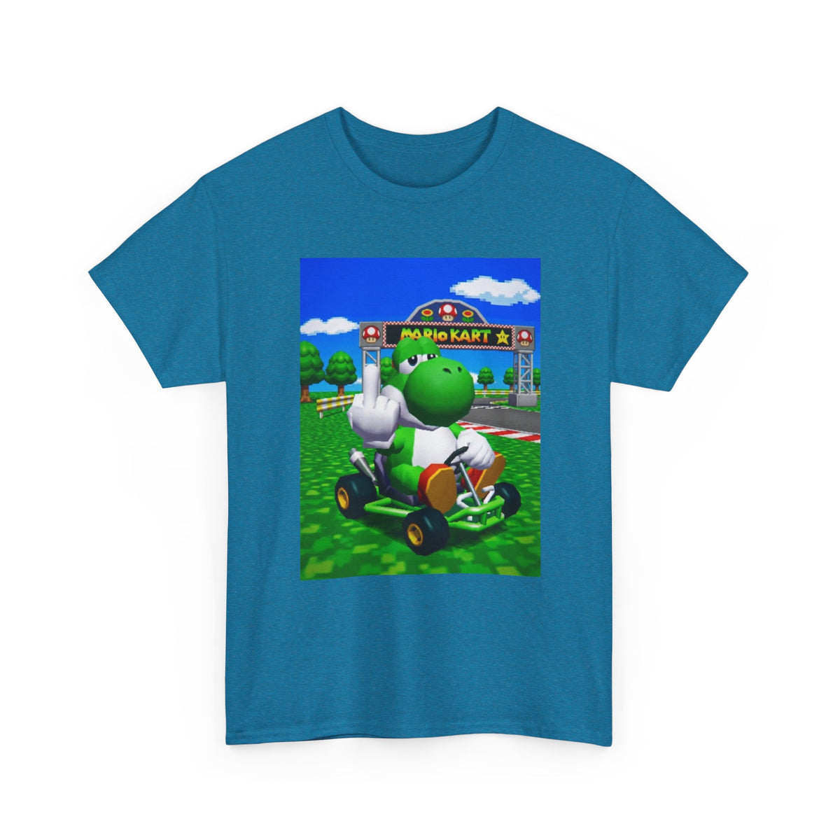Yoshi Flipping Off In Mario Kart