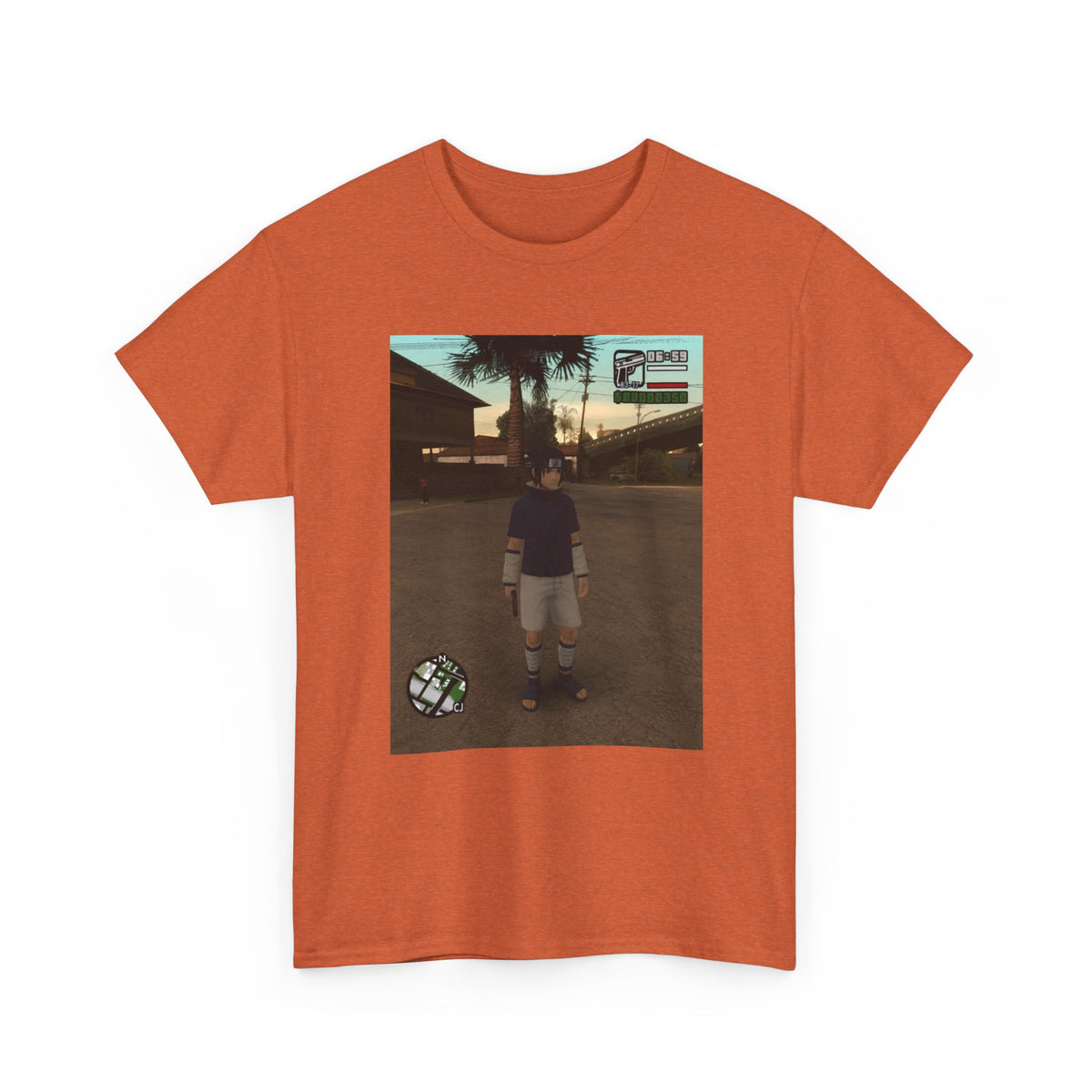 Sasuke Uchiha In San Andreas Streetwear Tee