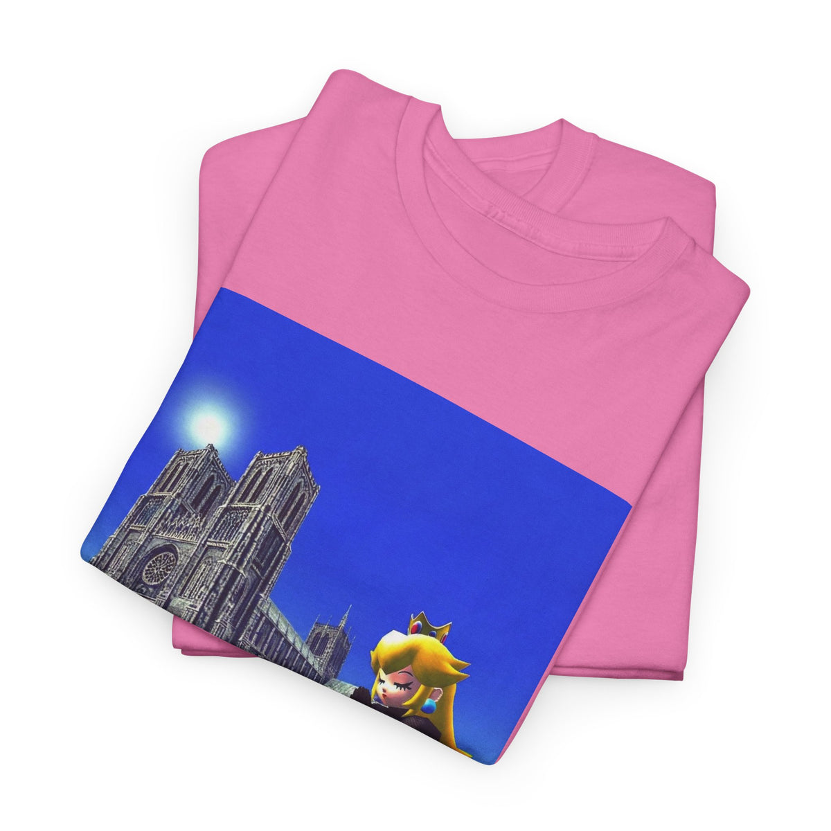 Gothic Princess Peach Praying At Notre Dame
