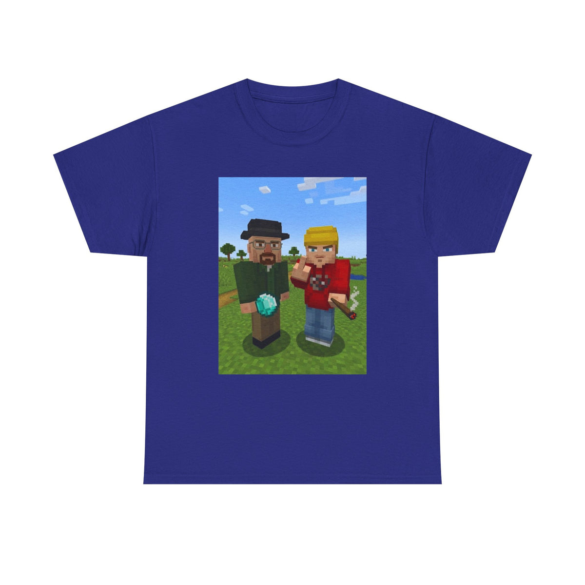 Pixelated Duo In The Green Field Tee