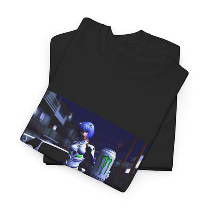 Rei Ayanami With Monster Energy Car