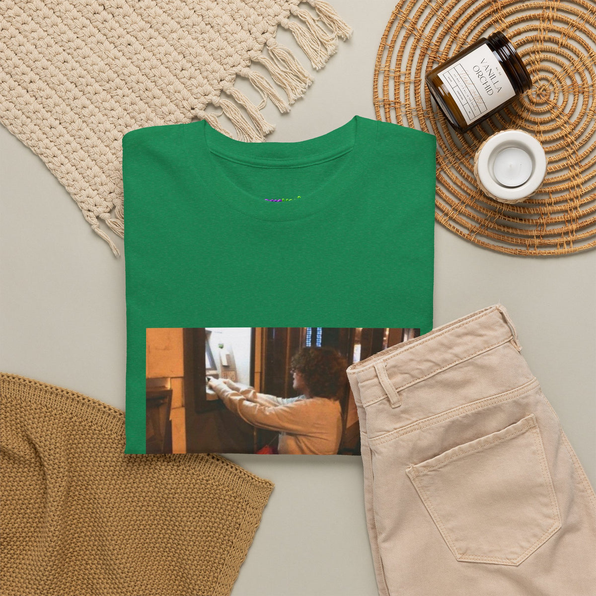 Gravity Defying Green Graphic Tee