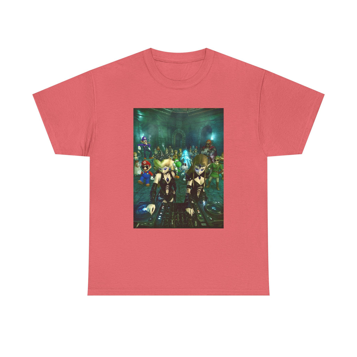 Dark Zelda DJs Gaming Party Tee