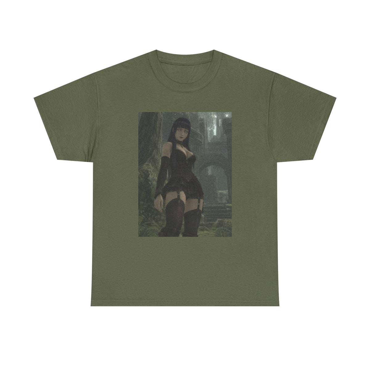 Gothic Byakugan Maiden In Ancient Ruins Tee