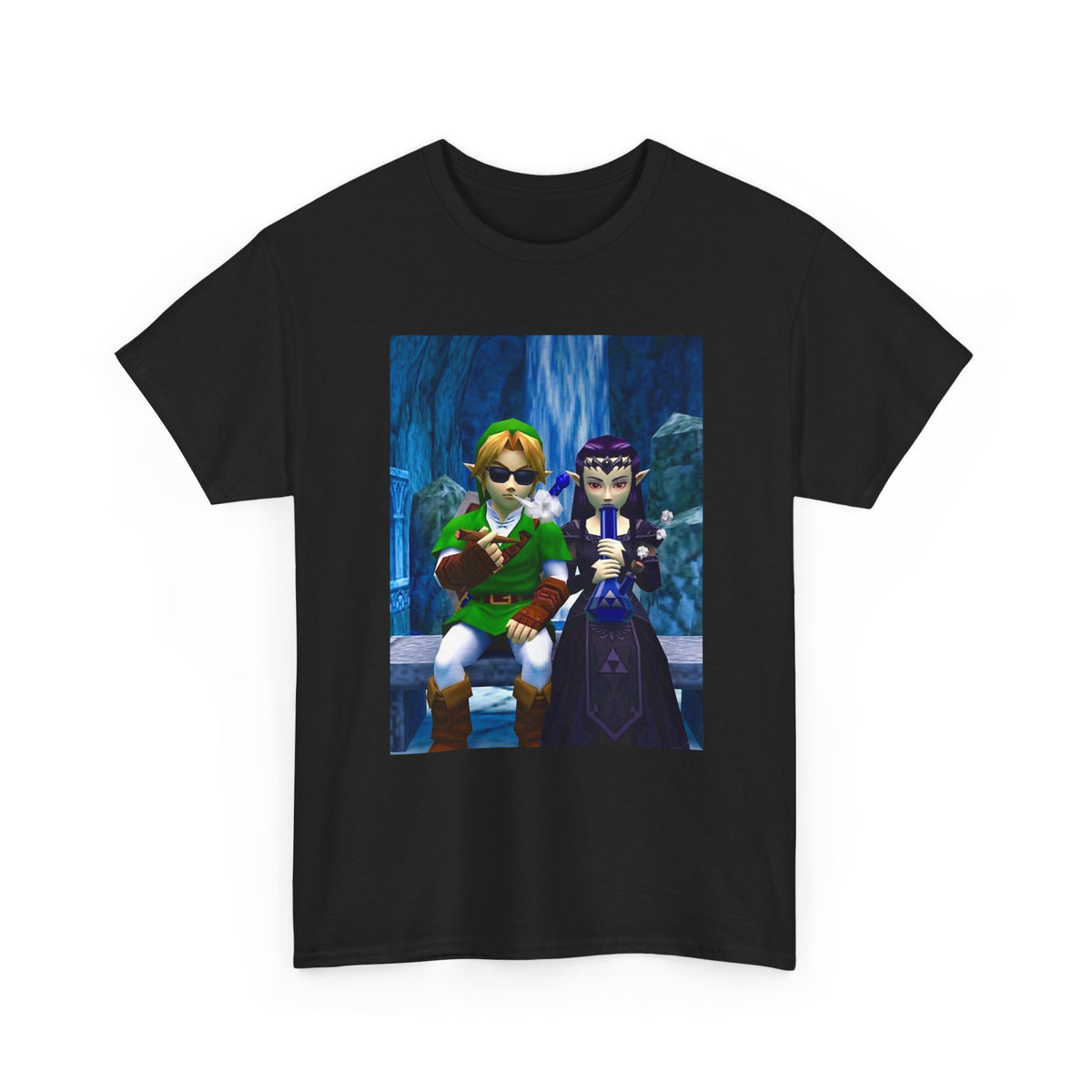 Hero and Princess Taking A Hit Tee