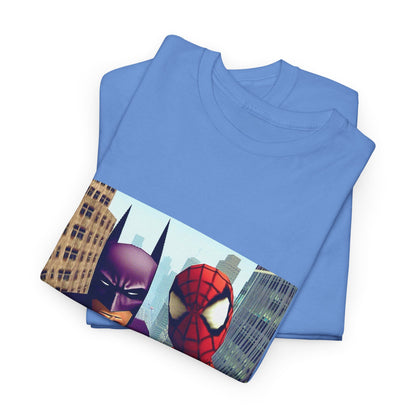 Batman Smoking, Spidey With Stacks Tee