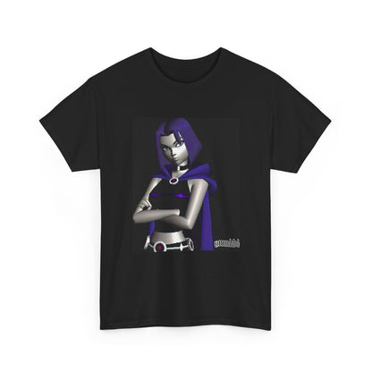 Pixelated Raven Standing Arms Crossed Tee