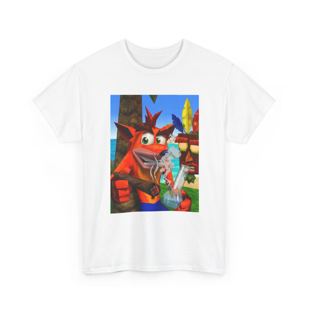 Crash Bandicoot Taking A Hit Tee