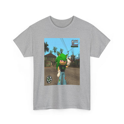 Chill Green Hedgehog Smoking Blunt Tee