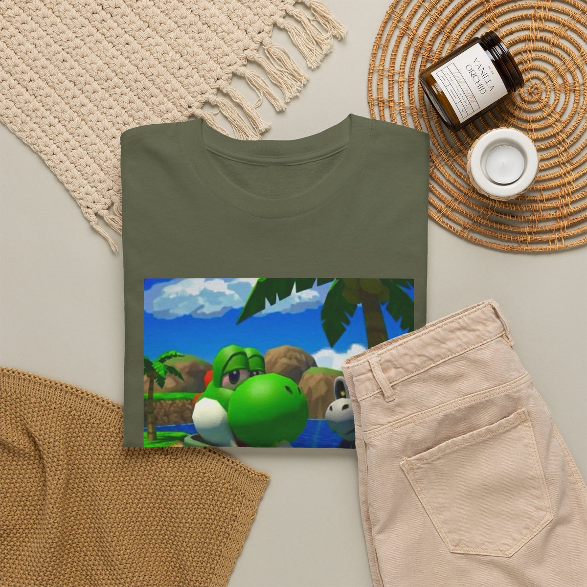 Yoshi And Dry Bones Smoking Blunts Tee
