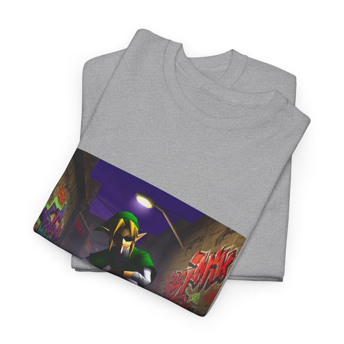 Skater Elf Smoking In Alleyway Tee