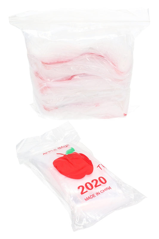 Apple Bags Mini Zip Baggies – 2″ × 2″ – 1000 Pack