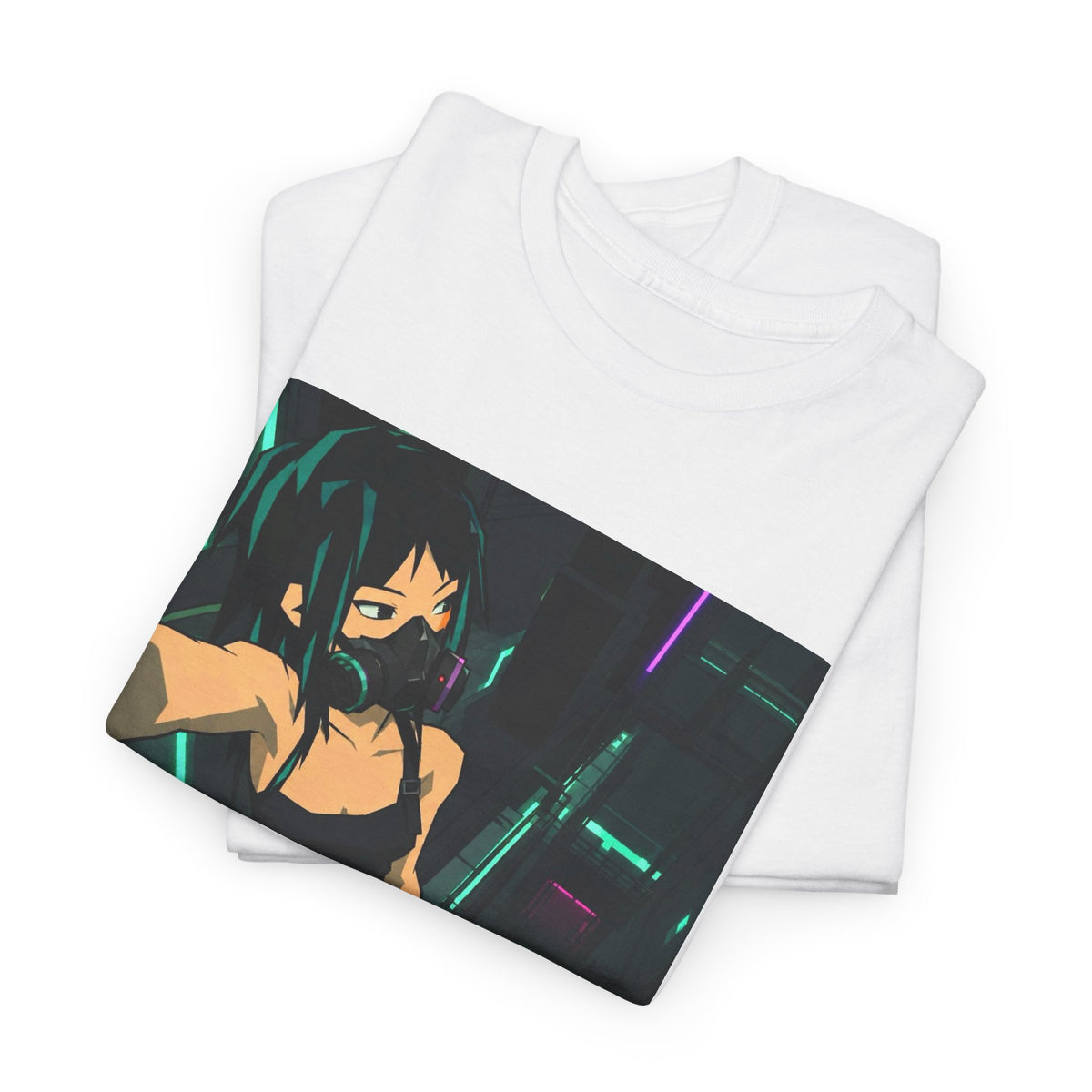 Green Horizon Blur Graphic Tee