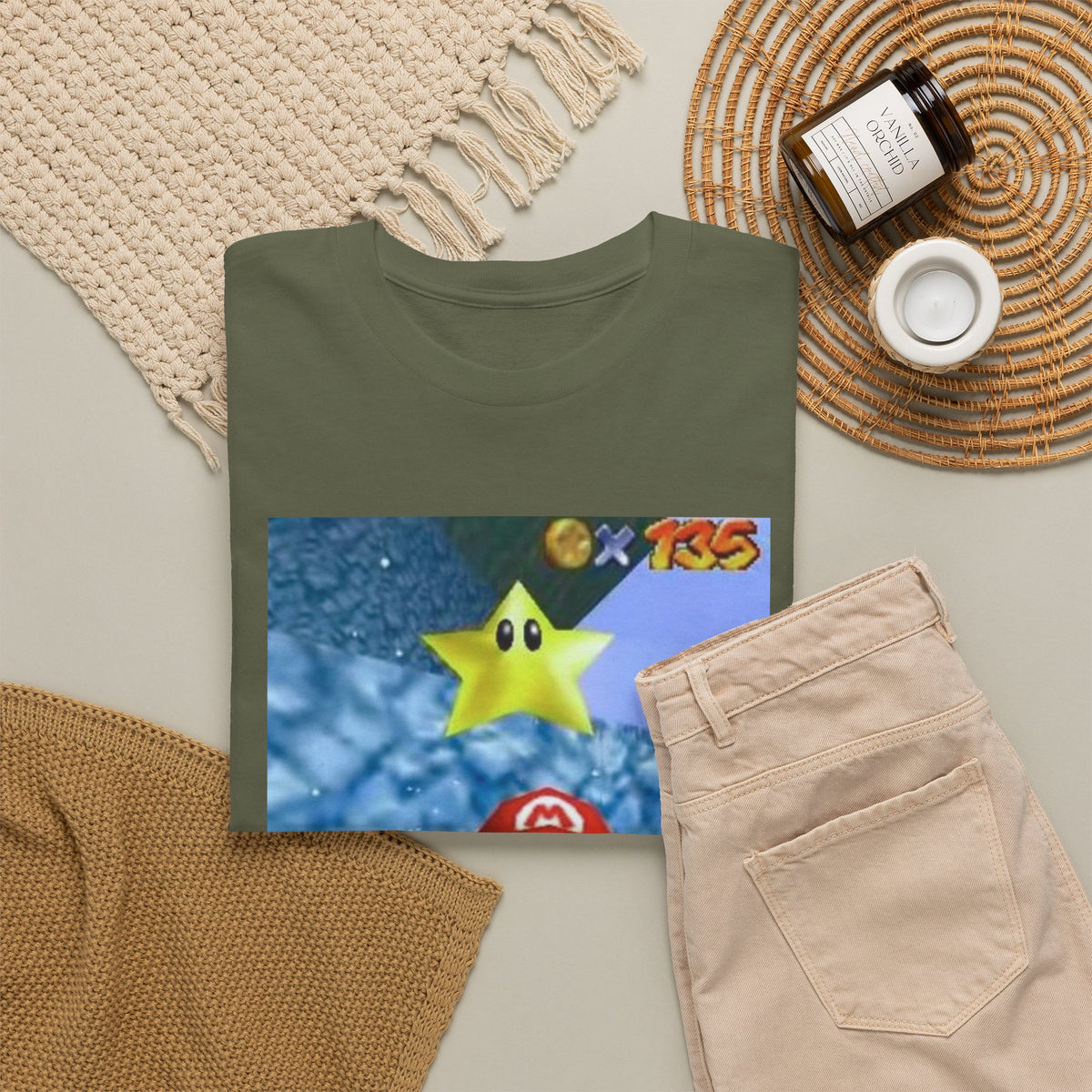 Mario Flips The Bird In Icy World Tee