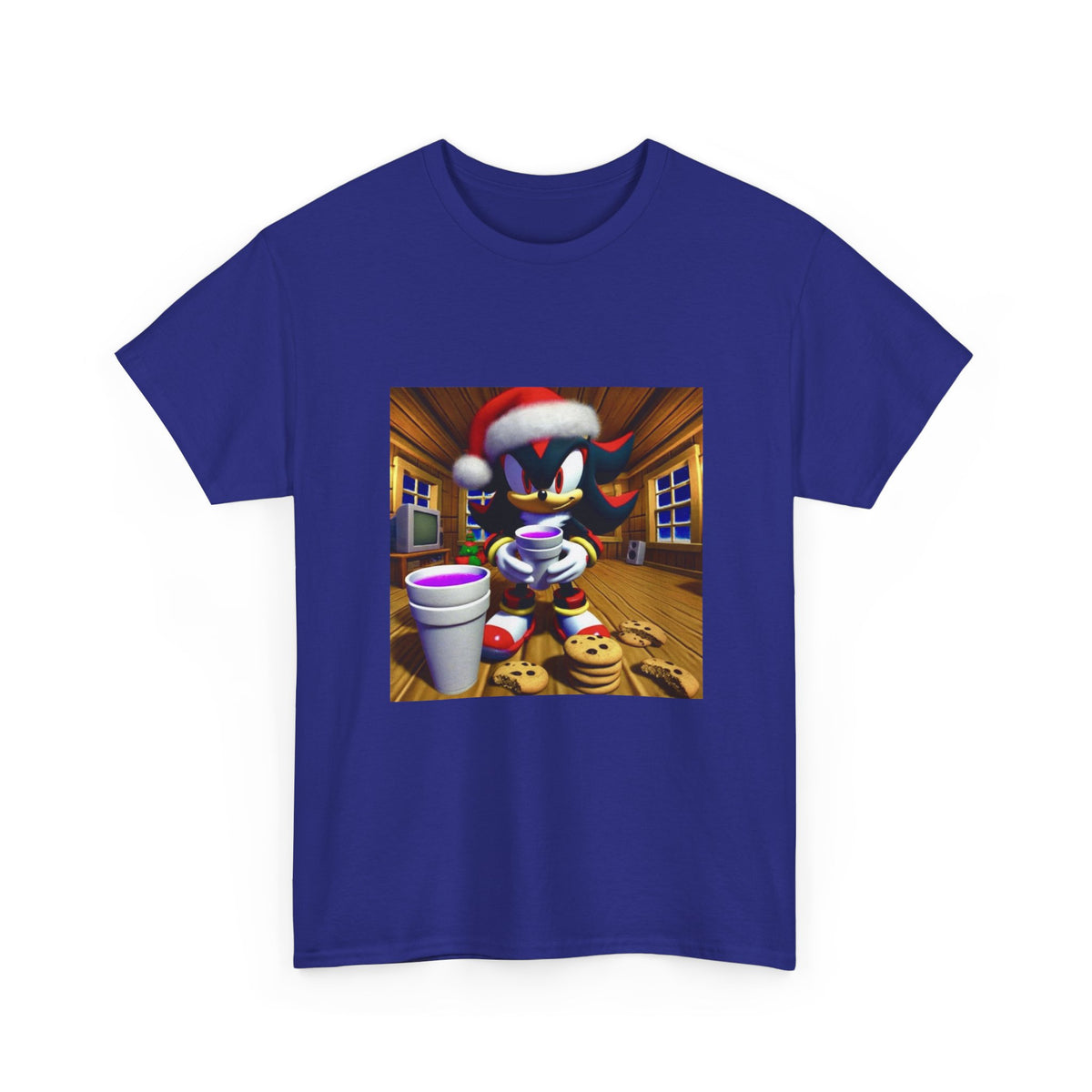 Shadow The Hedgehog With Holiday Purple Drink