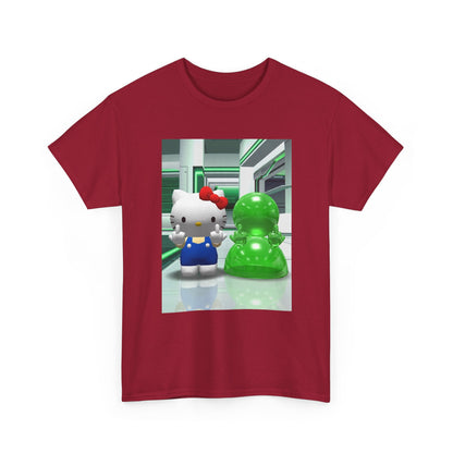 Kitty And Slime Flipping The Bird Tee