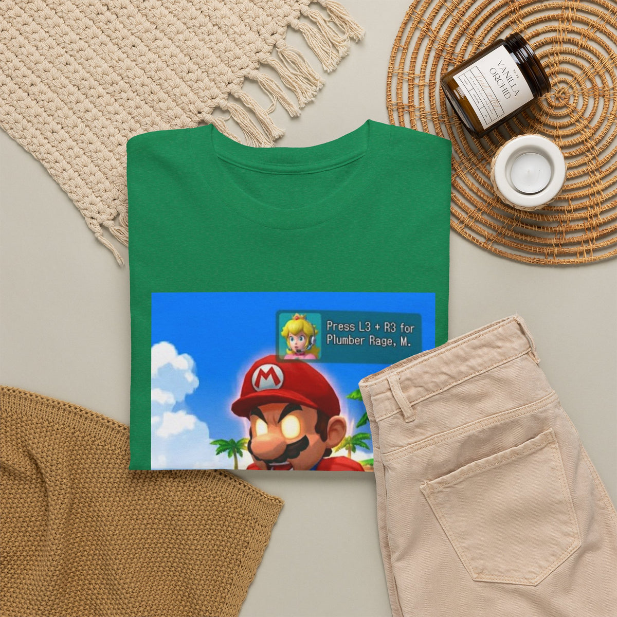 Mario's Plumber Rage Beach Tee