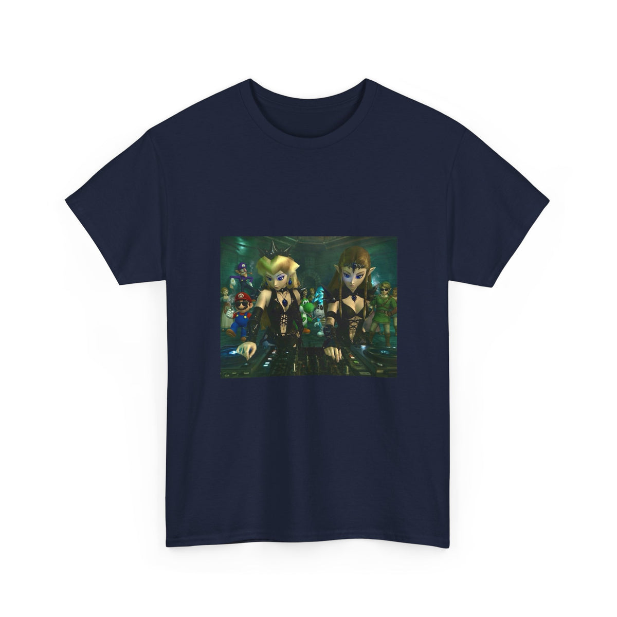 Princess Peach and Zelda DJing with Friends Tee