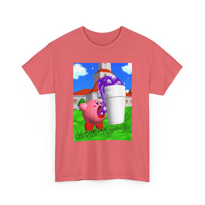 Kirby Sipping Lean In Mushroom Kingdom Tee