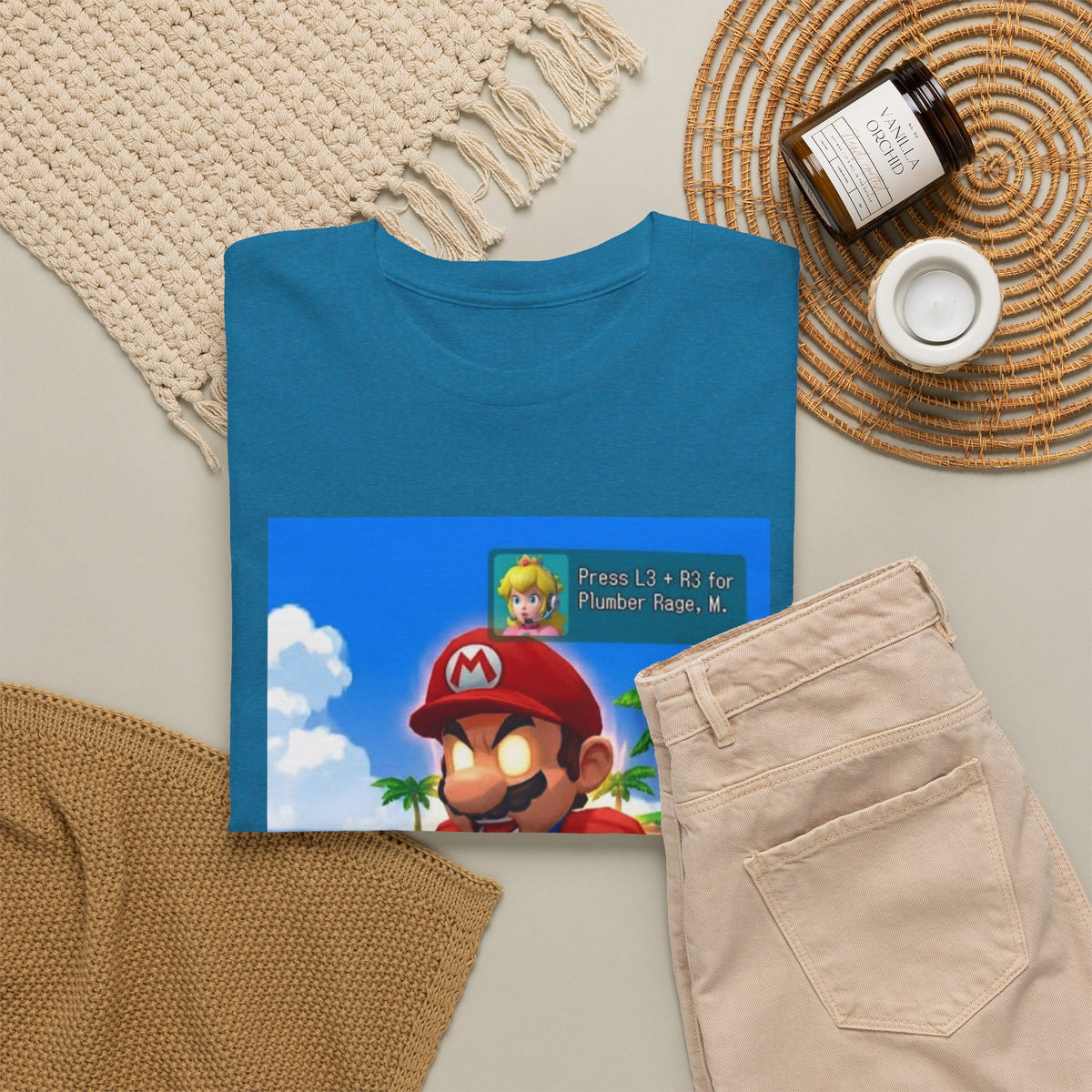 Mario's Plumber Rage Beach Tee