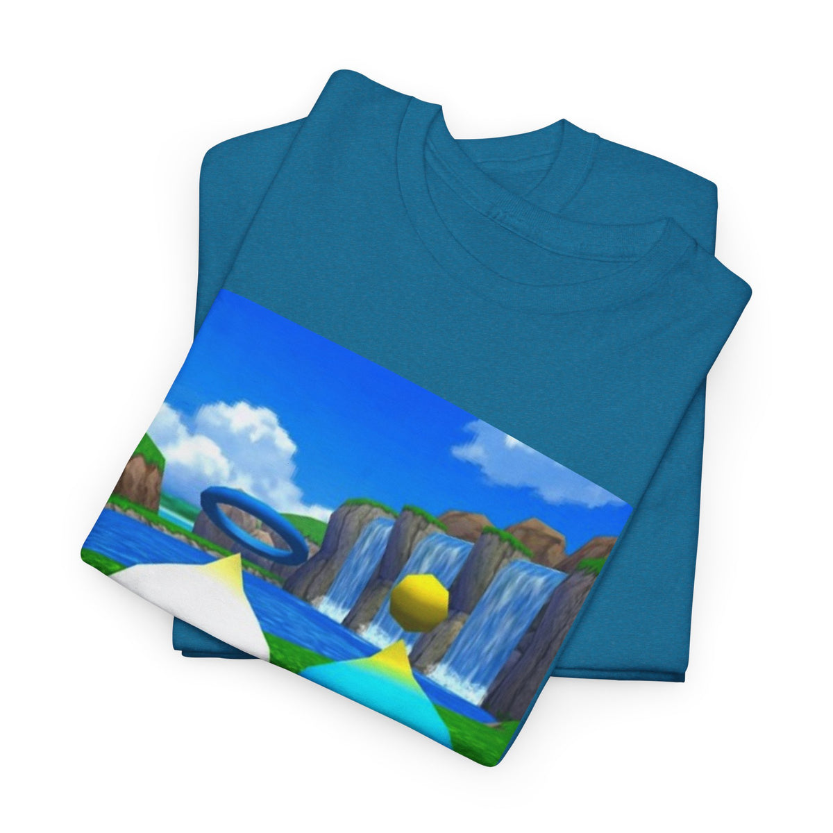 Chao Flipping Off On Green Hills Tee
