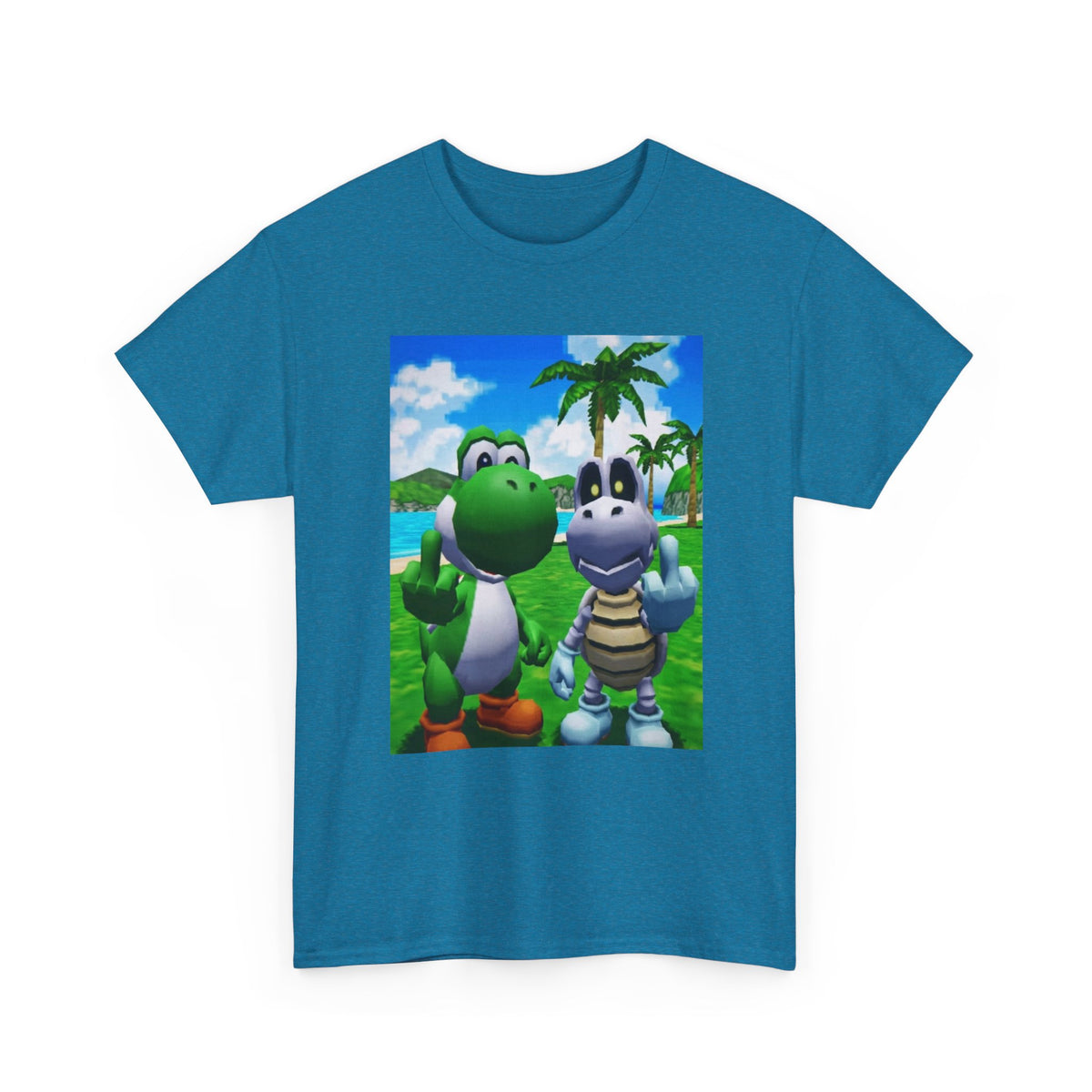 Yoshi and Dry Bones Flipping Off (Design 4)