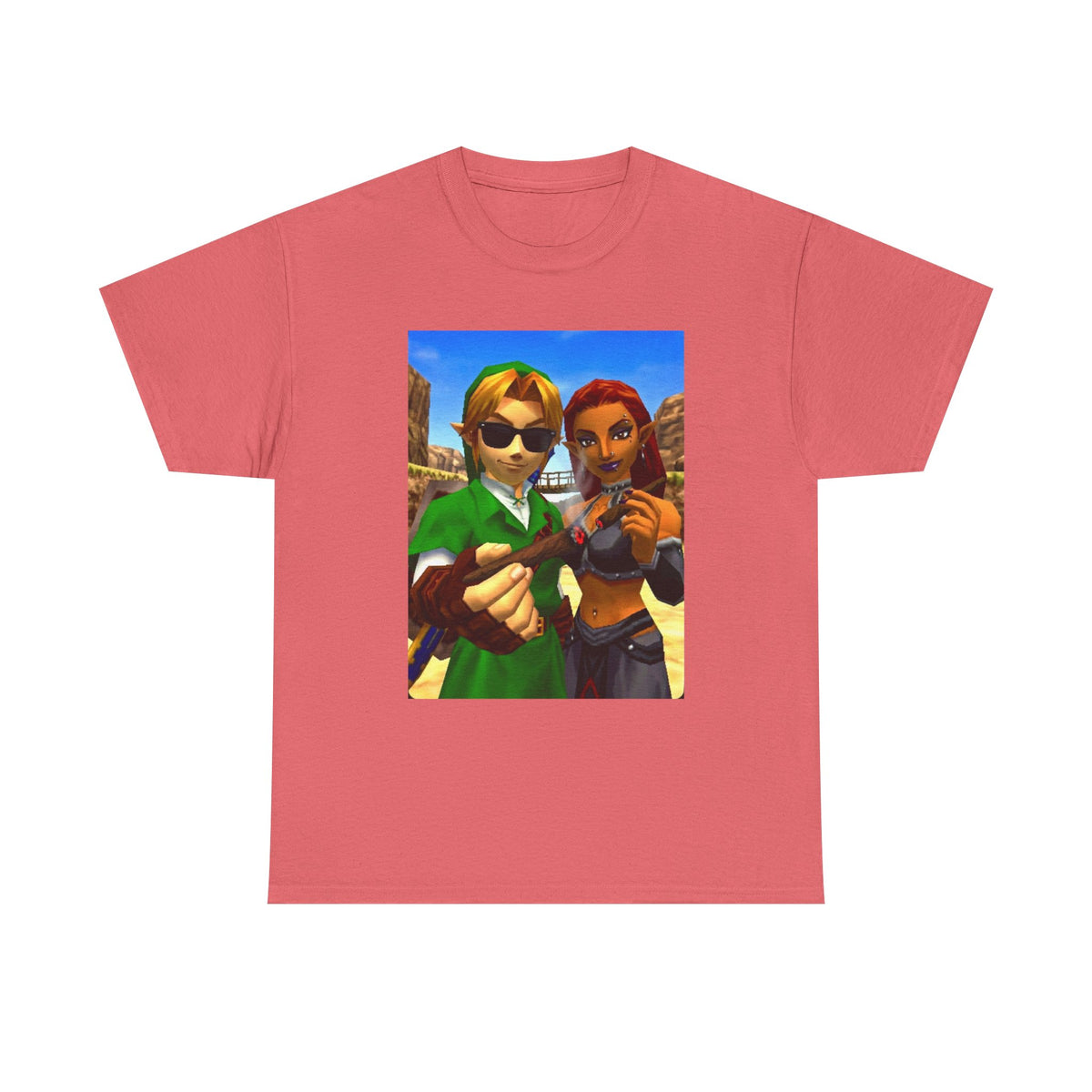 Link And Gerudo Blazing Out West Tee
