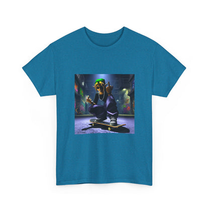 Edgy Ocarina Link Skater Flipping Off Tee