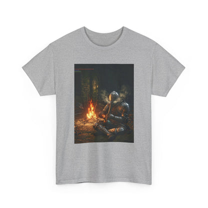 Armored Knight Smoking Bong By Bonfire