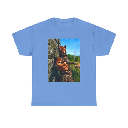 Khajiit Offering Smokin' Cigar Tee