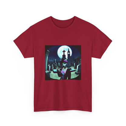 Gothic Hello Kitty Giving Finger Graveyard Tee