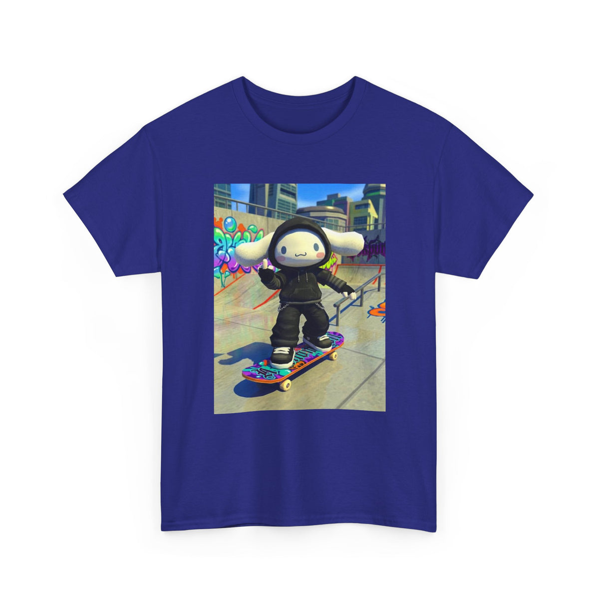 Edgy Cinnamoroll Skater Flipping Off Tee
