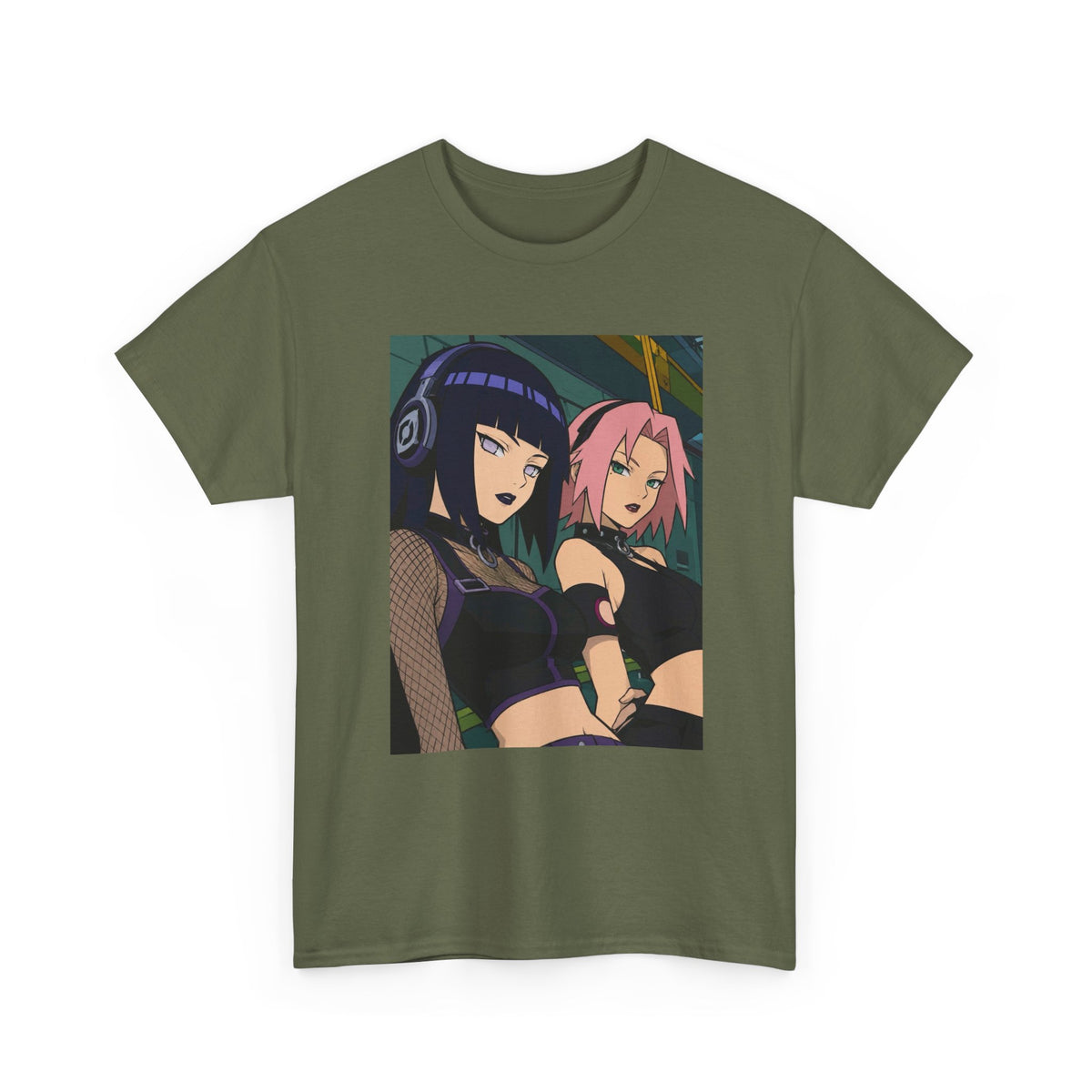 Goth Hinata and Sakura Anime Duo