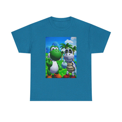 Yoshi And Dry Bones Flipping The Bird Tee