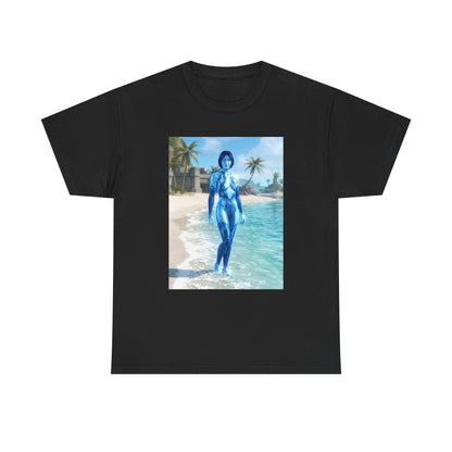 Cortana On Tropical Beach Tee