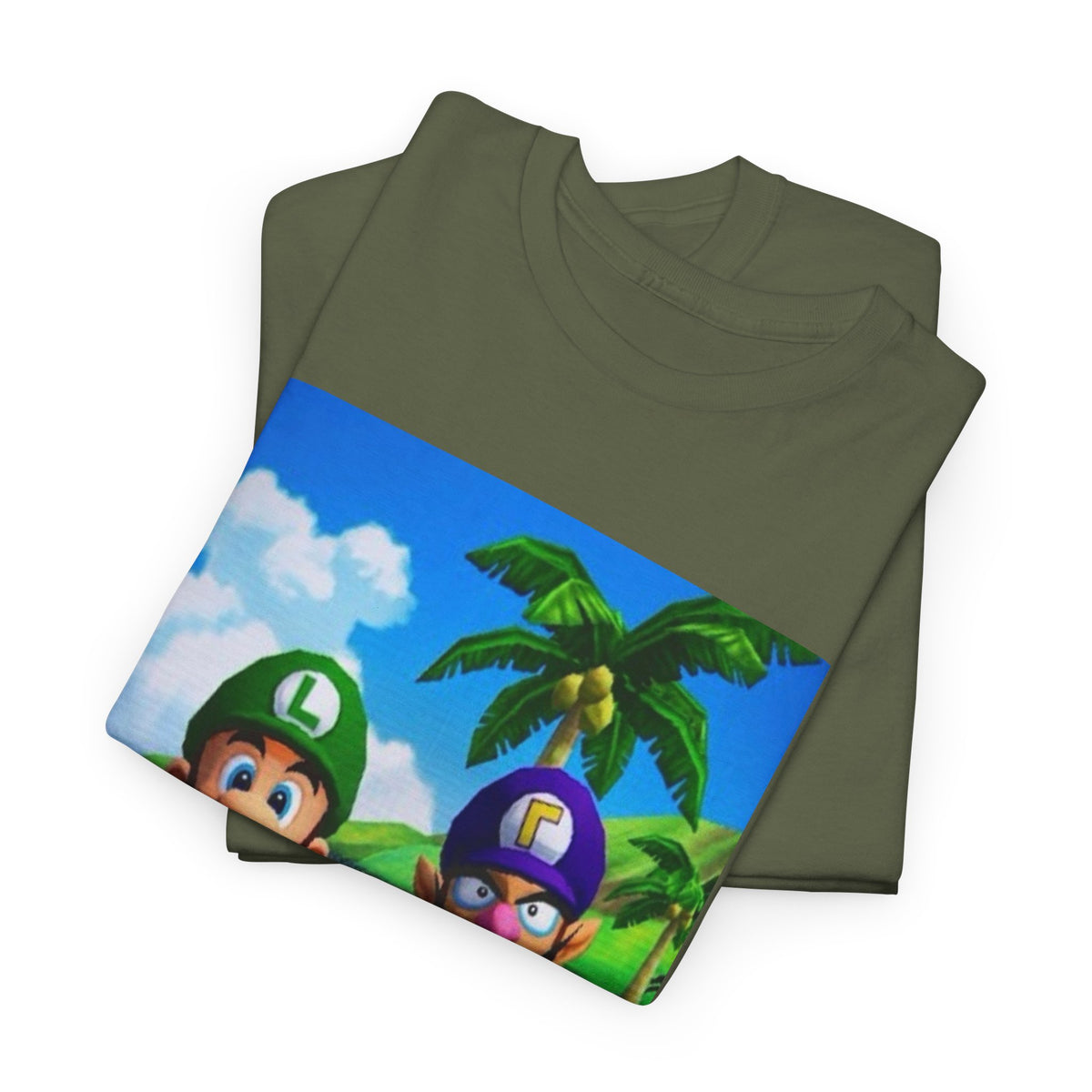 Luigi and Waluigi Flipping The Bird Tee