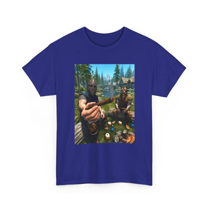 Dragonborn Khajiit Blazing In Skyrim Tee