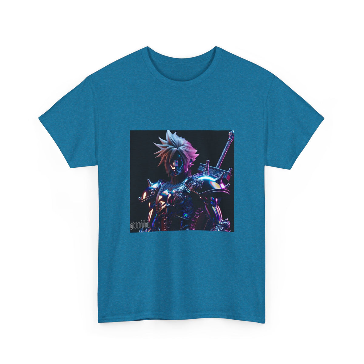 Cyberpunk Warrior With Spiked Hair Tee