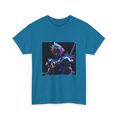 Cyberpunk Warrior With Spiked Hair Tee