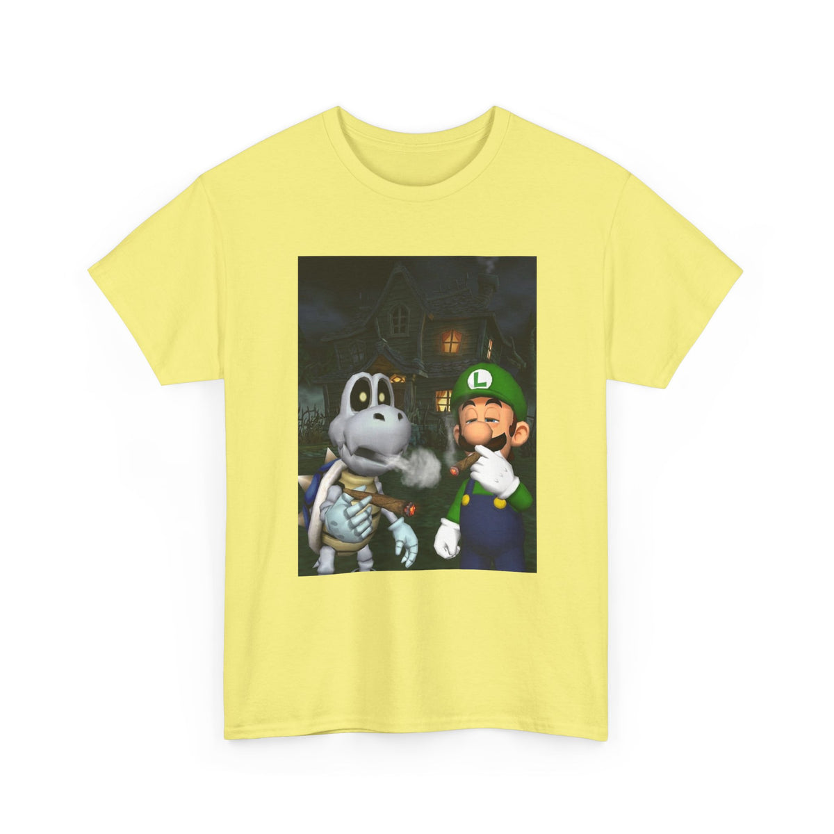 Luigi And Dry Bones Smoking Cigars Tee