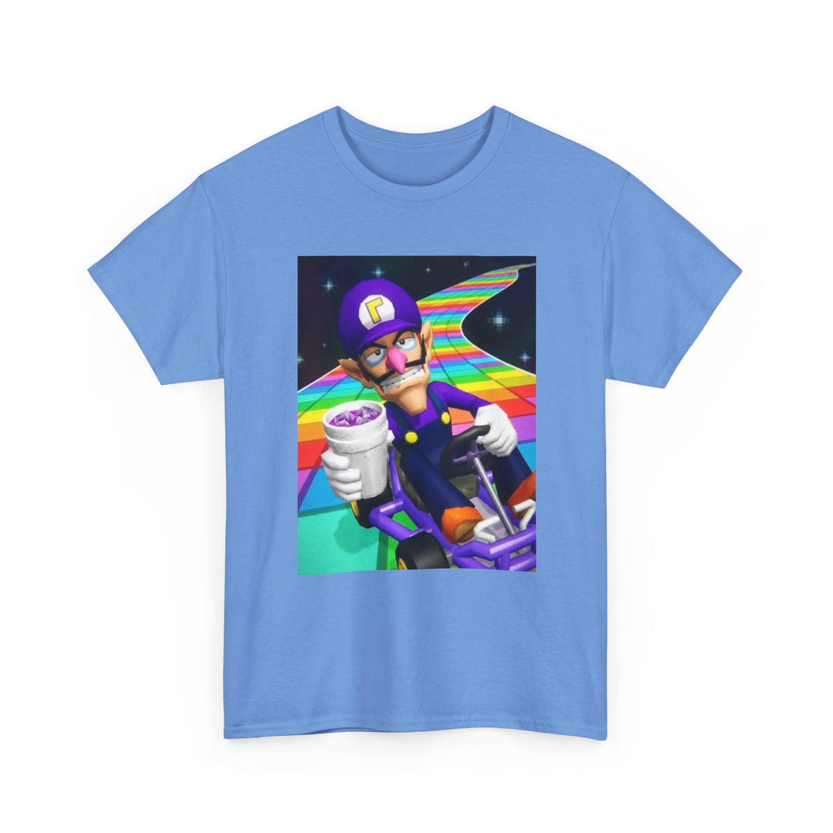Waluigi Karting With Purple Drank Tee