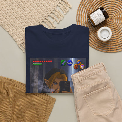 Edgy Link Smoking Selfie Tee
