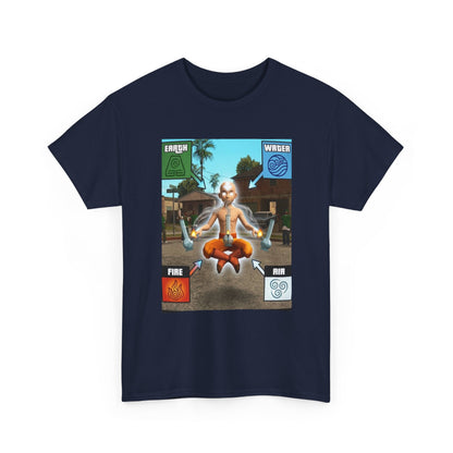 Avatar Aang Element Bending With Bongs Tee