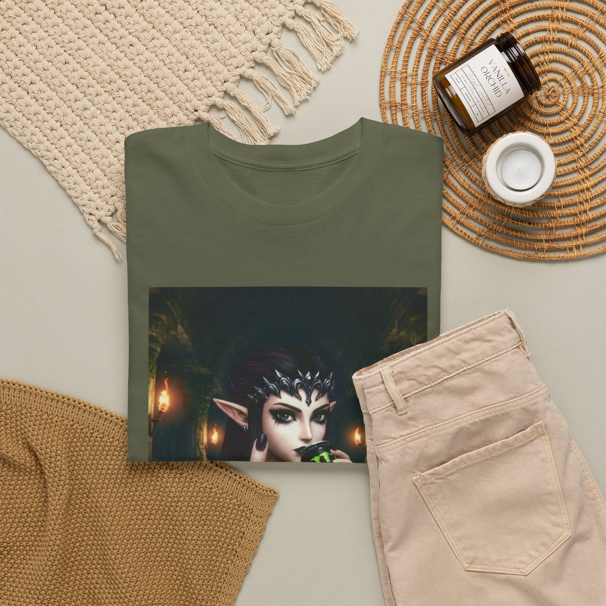 Edgy Elf Queen Flips You Off Tee