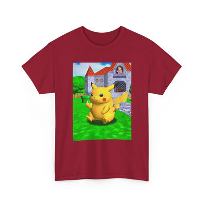 Pikachu Flipping The Bird At Peach's Castle