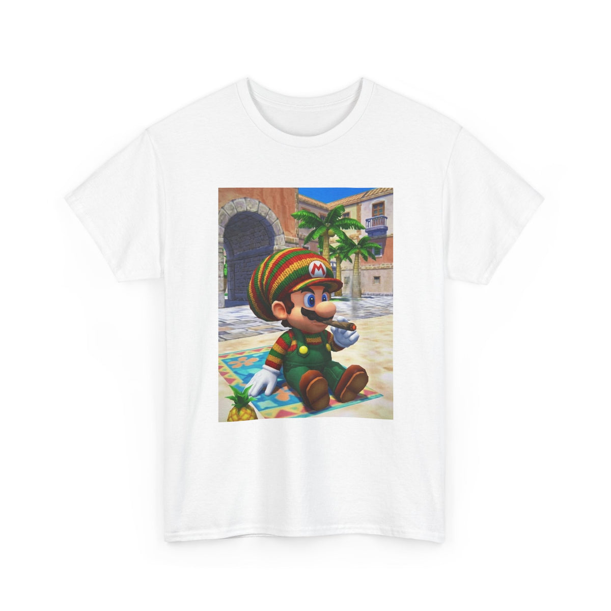Rasta Mario Chilling With A Blunt