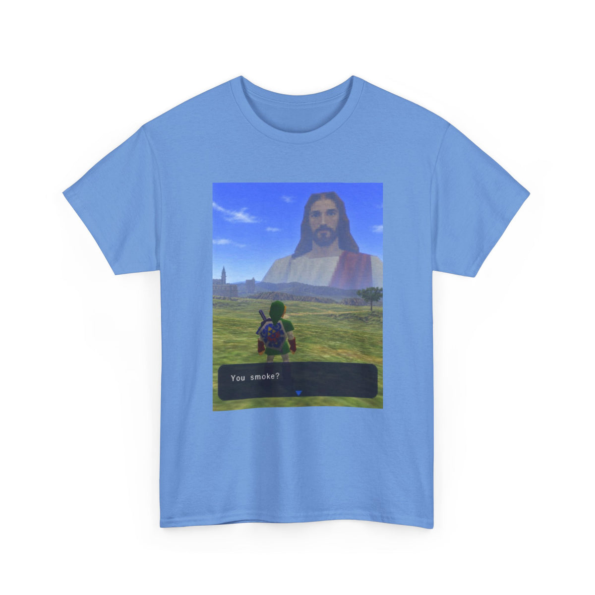 Link Meets Jesus, The Ultimate Question Tee