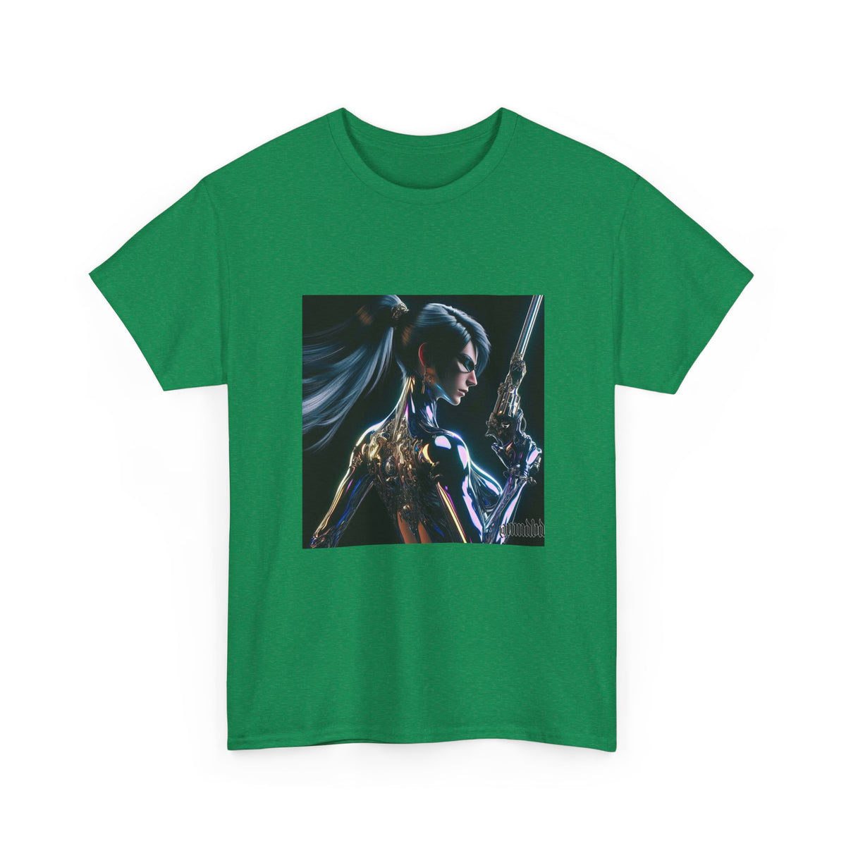 Chrome Huntress With Illuminated Weapon Tee