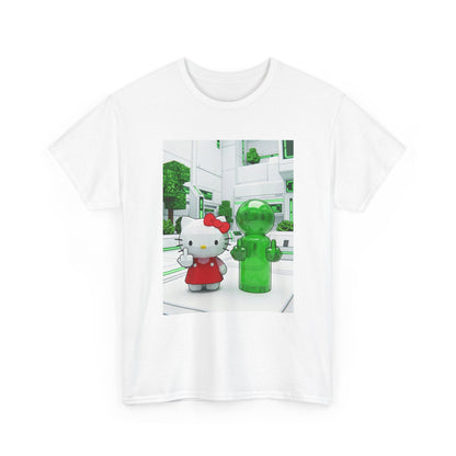 Low Poly Hello Kitty And Green Alien Flip Off